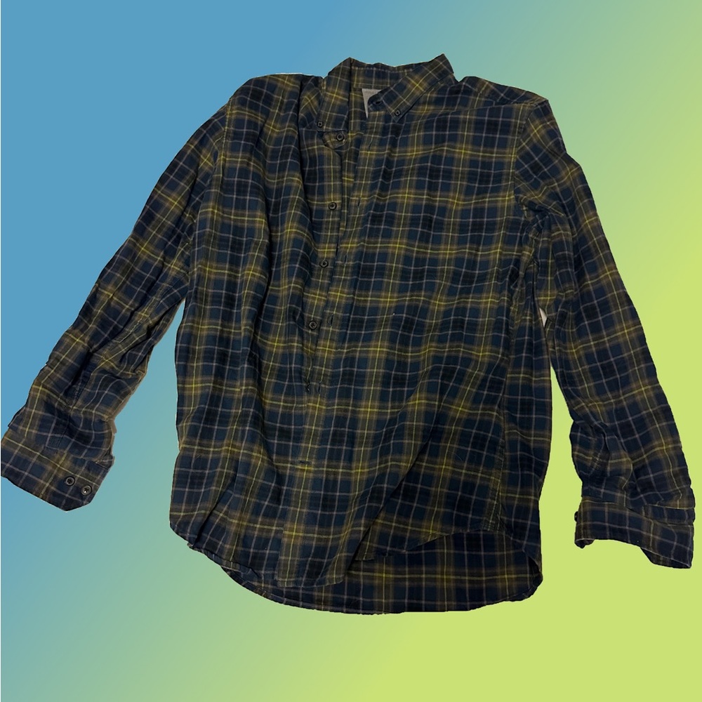 Banana Republic casual plaid flannel shirt